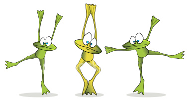 dancing frogs